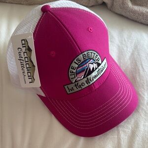 Pink and White Trucker Hat